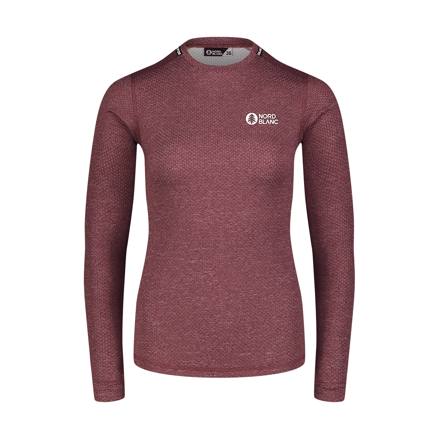 All-year baselayer top women's - TEMPERATURE wine red