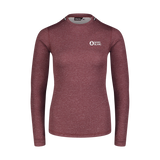 All-year baselayer top women's - TEMPERATURE wine red