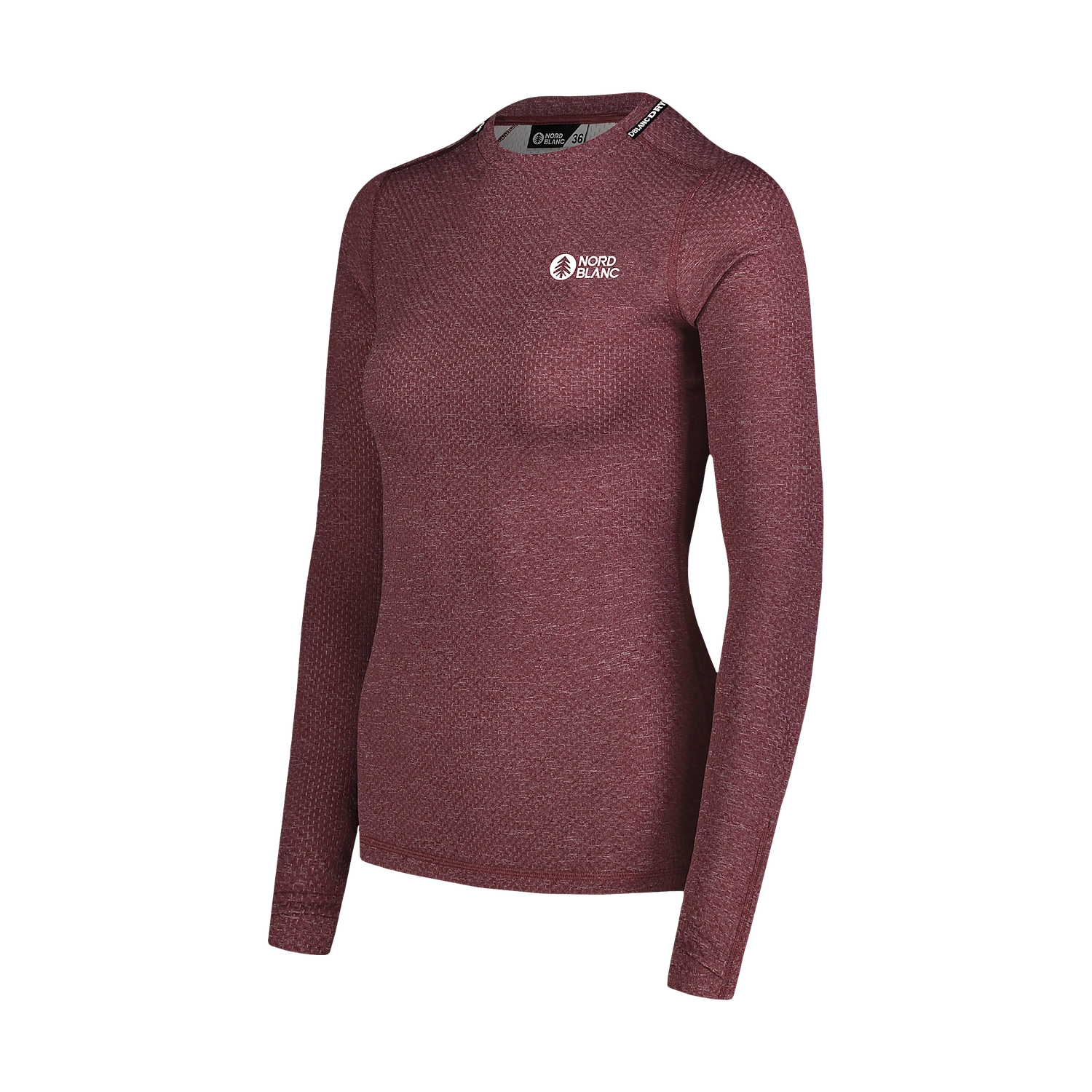 All-year baselayer top women's - TEMPERATURE wine red-2