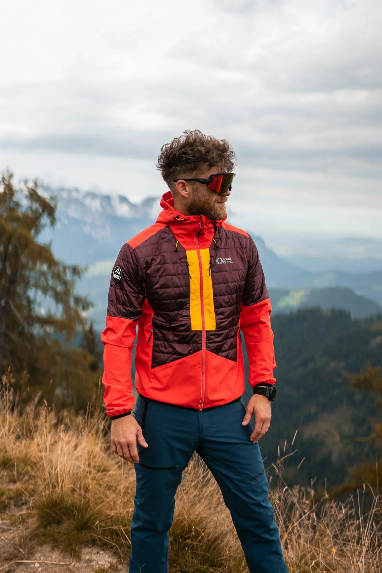 Sports jacket men's - CROSS-COUNTRY orange-3