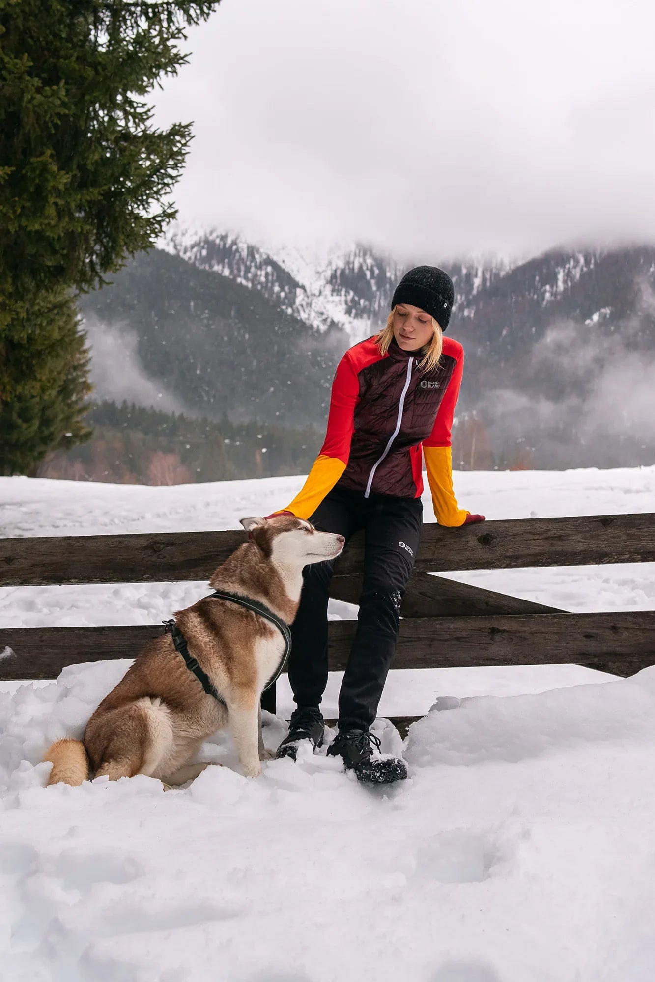 Sportjacke Damen - NORTHERLY weinrot-4