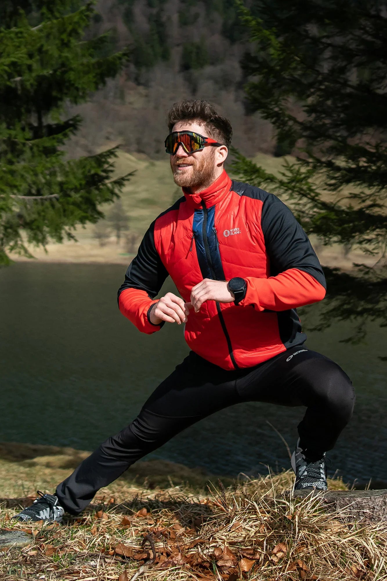 Športna jakna moška - MULTISPORT rdeča-5
