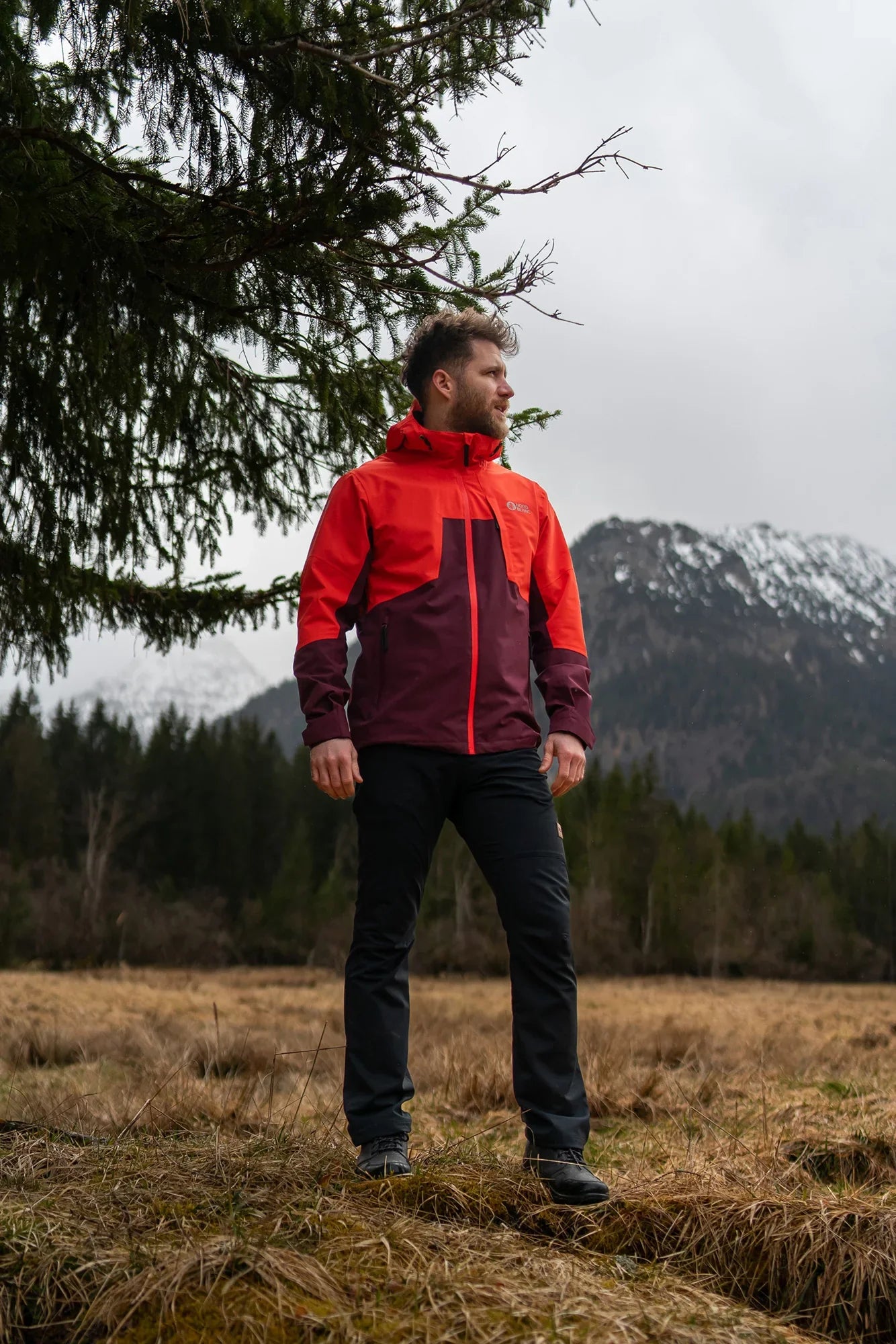Outdoor jacket men's - FULLMOON orange-3
