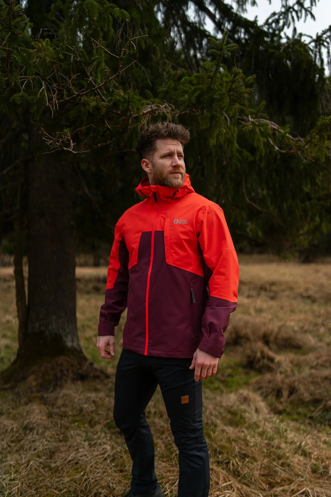 Outdoor jacket men's - FULLMOON orange-4