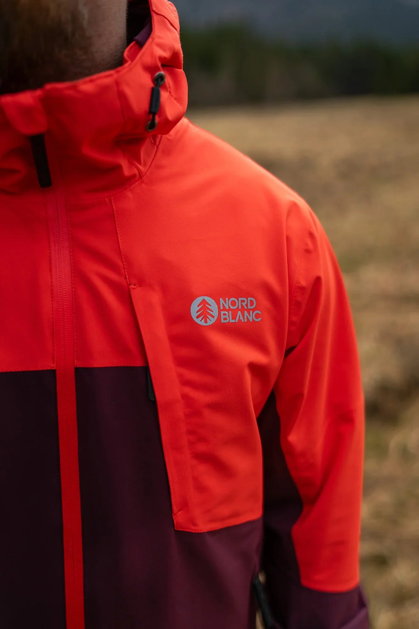 Outdoor jacket men's - FULLMOON orange-5