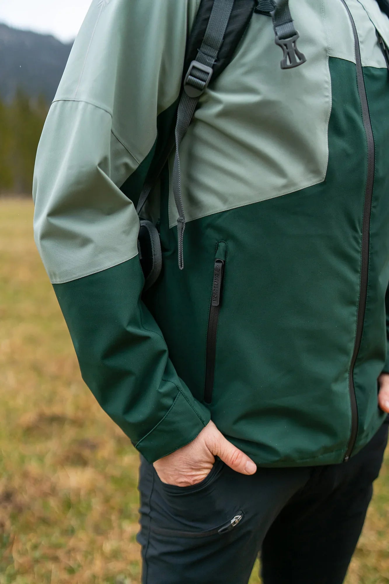 Outdoor jacket men's - FULLMOON green-5