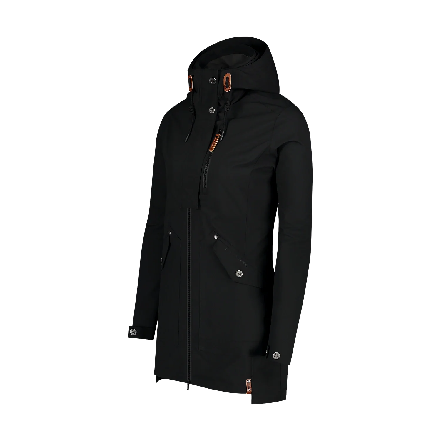 Waterproof outdoor parka jacket women's - WAKE black-3