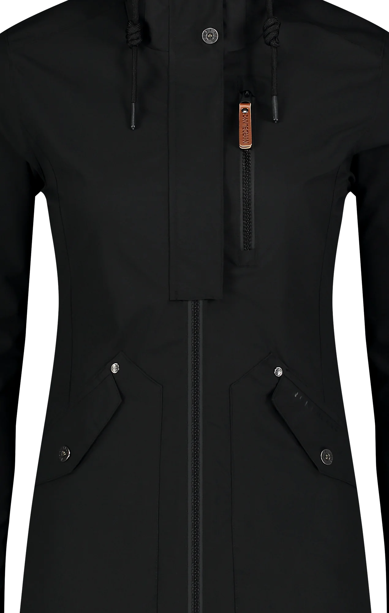 Waterproof outdoor parka jacket women's - WAKE black-6