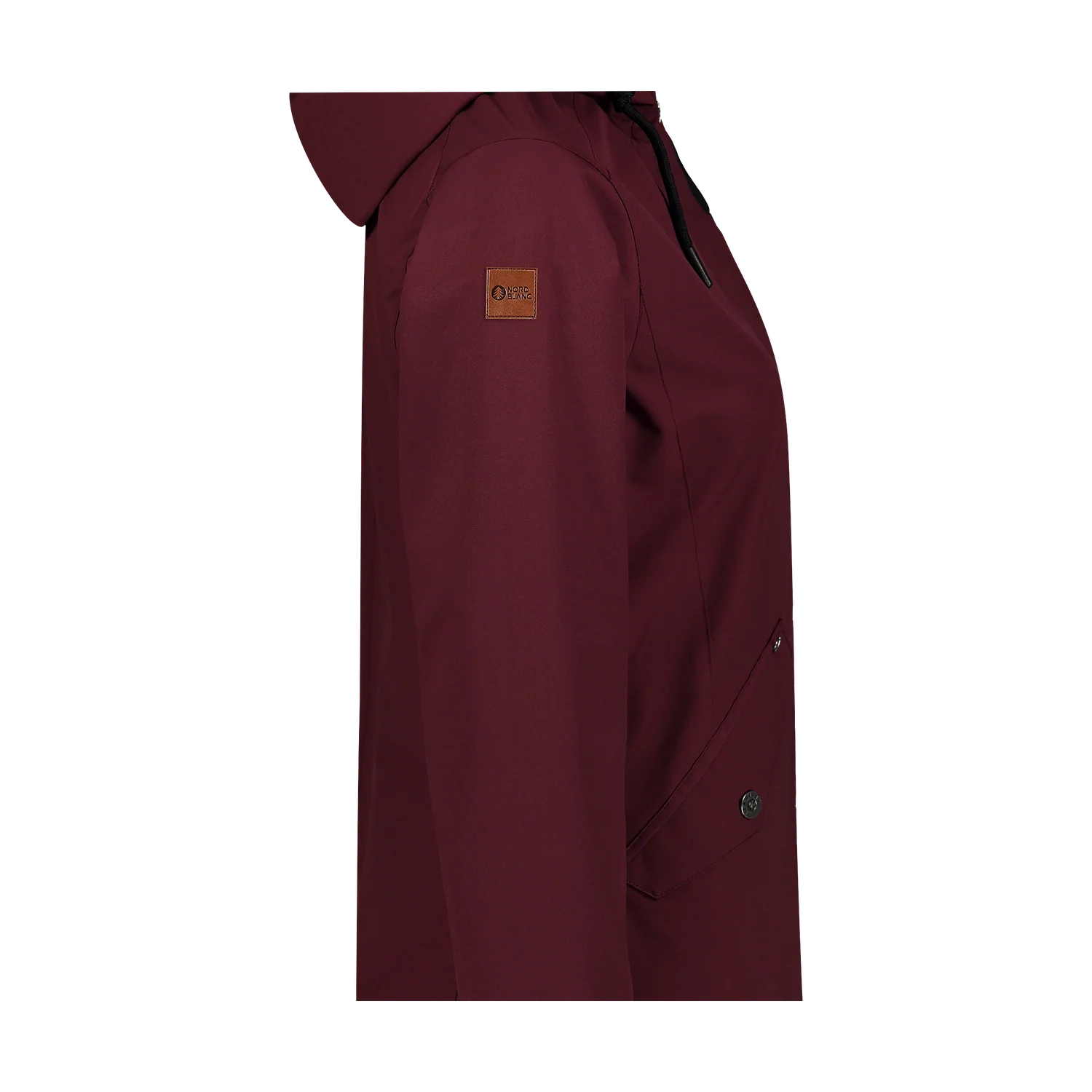 Waterproof outdoor parka jacket women's - WAKE wine red-8