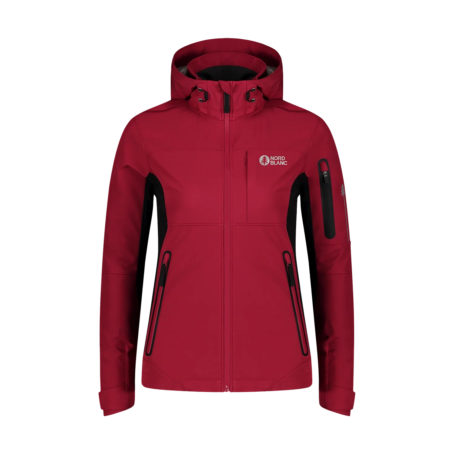 Waterproof light softshell jacket women's - WHISPER red-1