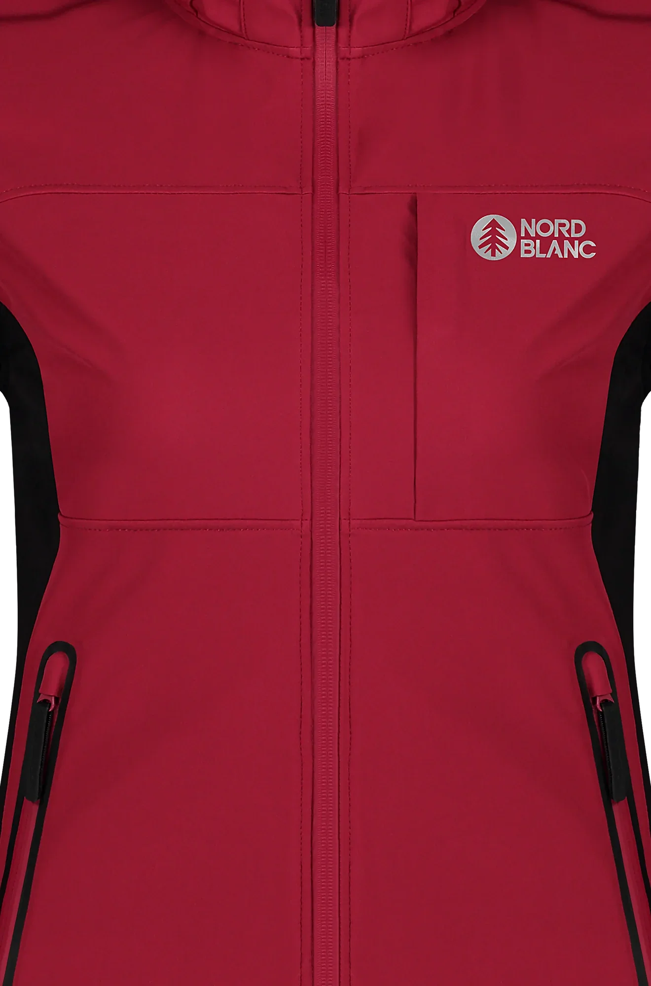 Waterproof light softshell jacket women's - WHISPER red-4