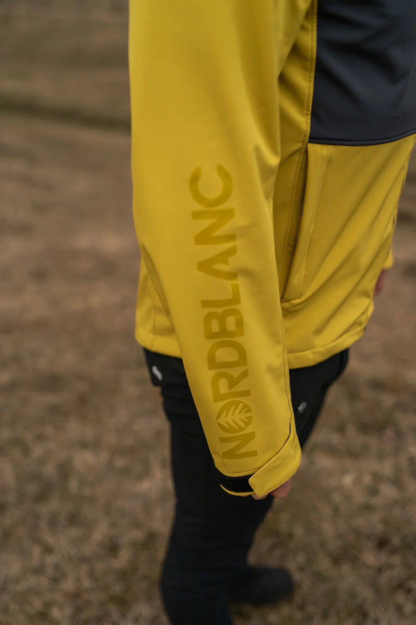 Waterproof light softshell jacket men's - ALMIGHTY yellow-7