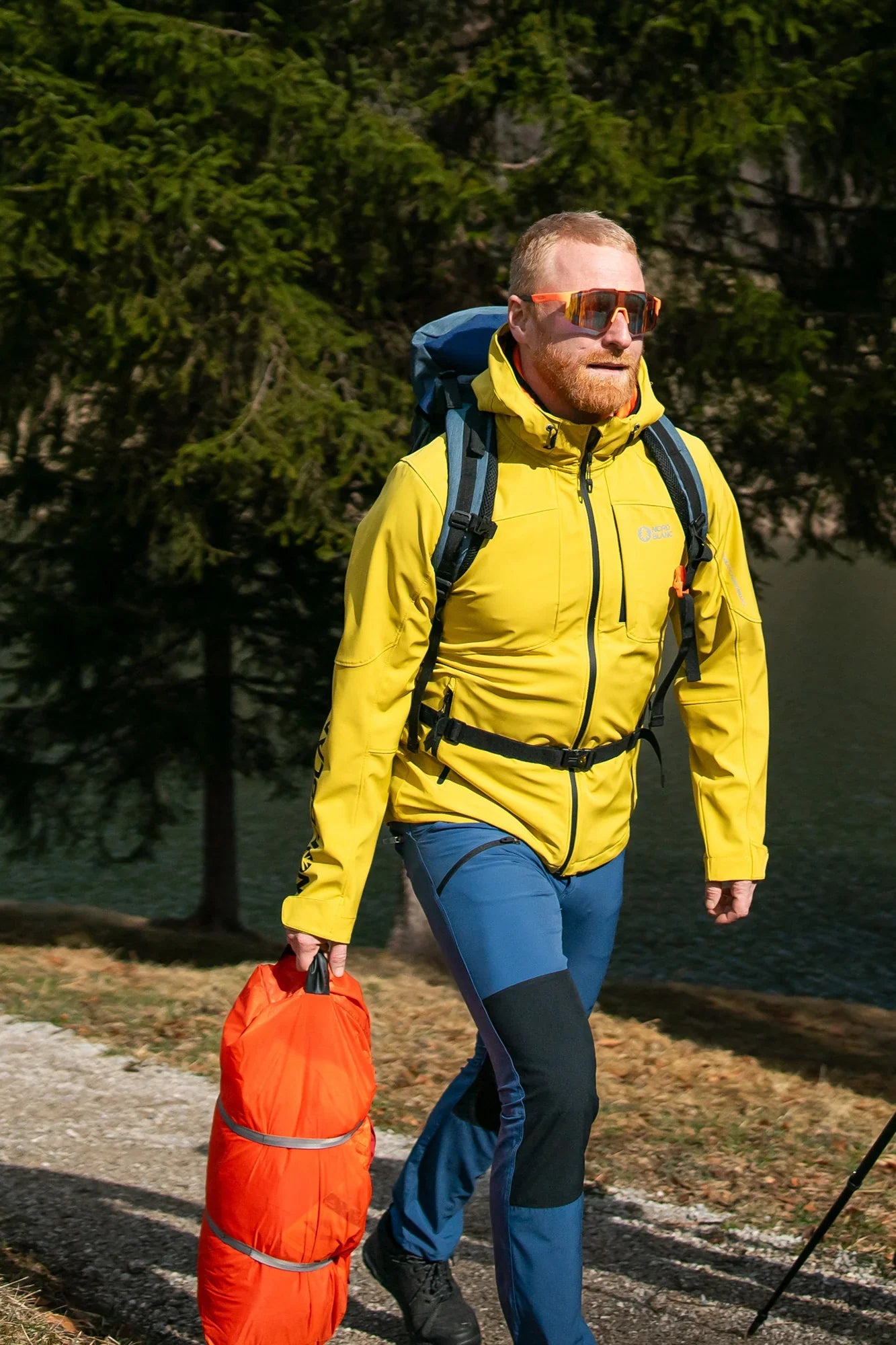 Light softshell jacket men's - LORD yellow-3