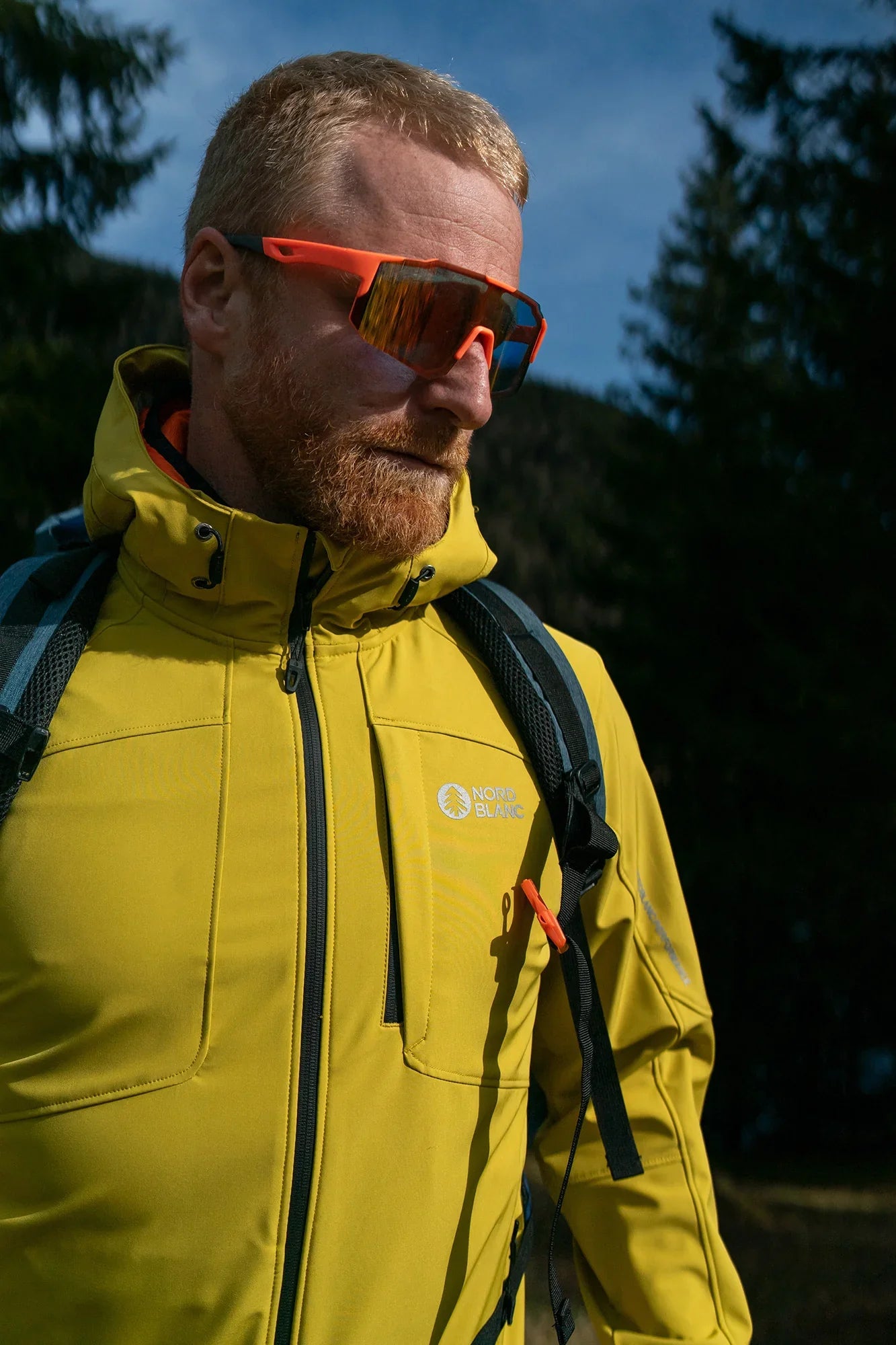 Light softshell jacket men's - LORD yellow-5