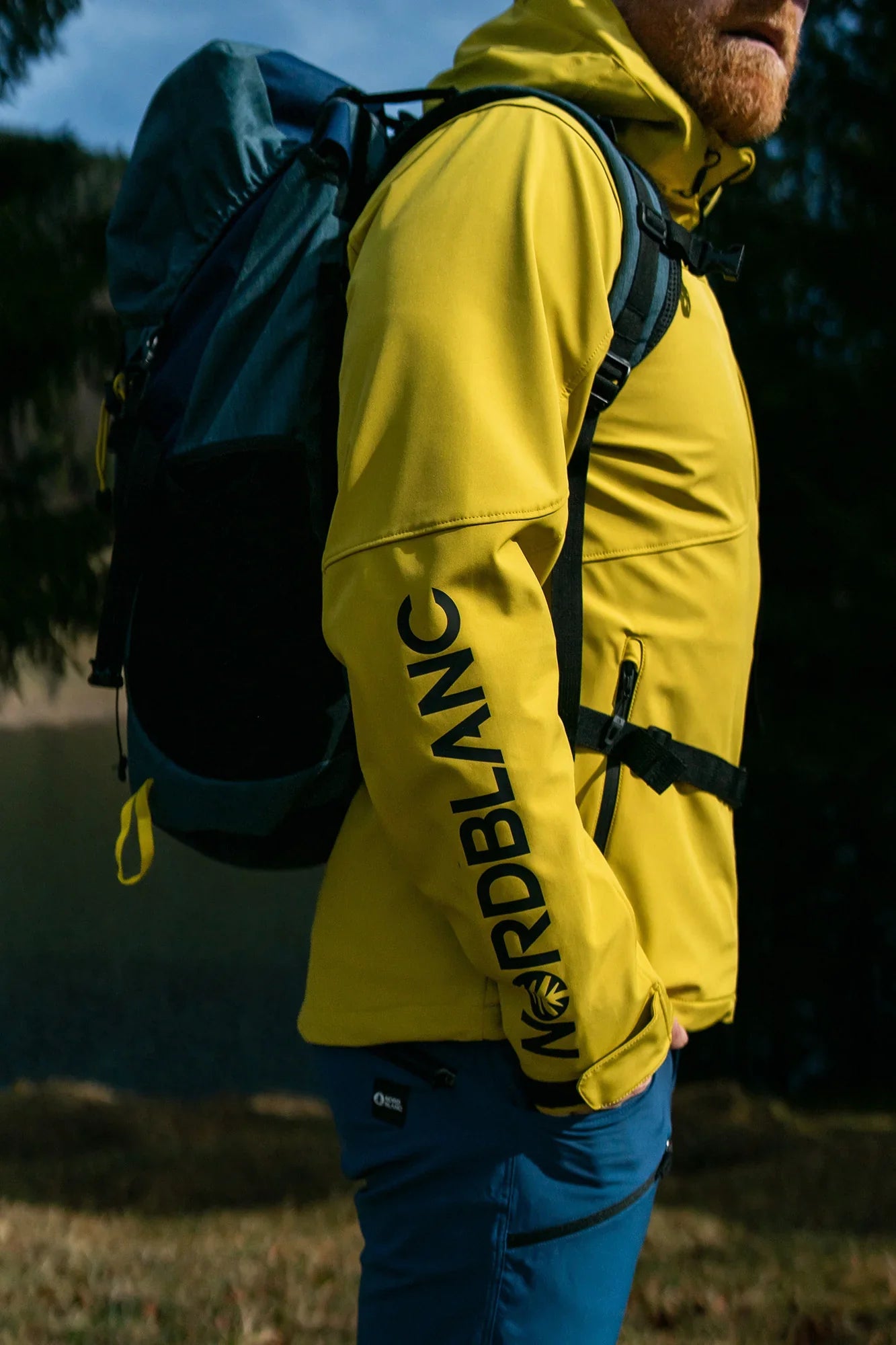 Light softshell jacket men's - LORD yellow-6