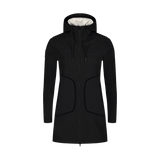 Waterproof light softshell parka women's - HEAVENLY black