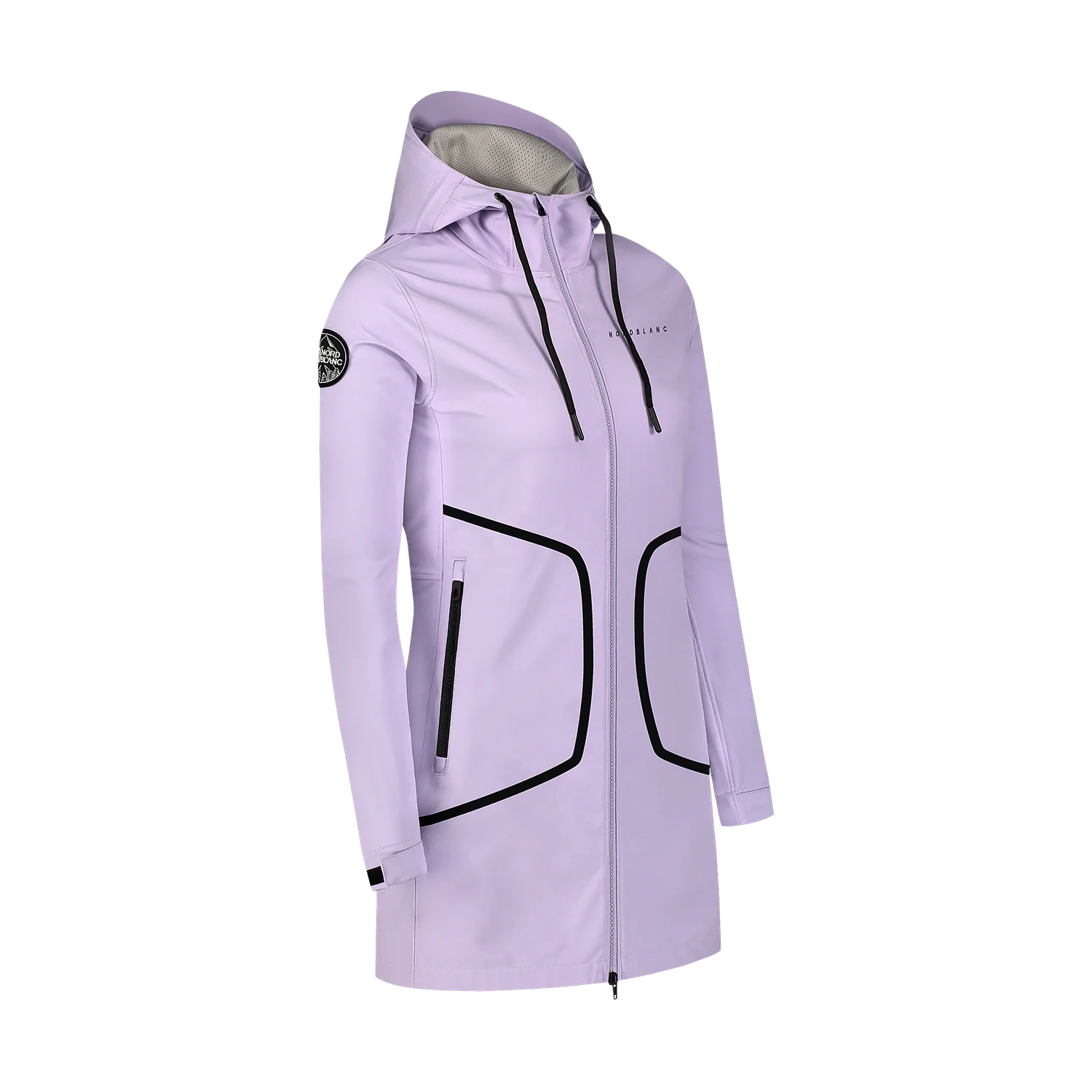 Waterproof light softshell parka women's - HEAVENLY violet-2