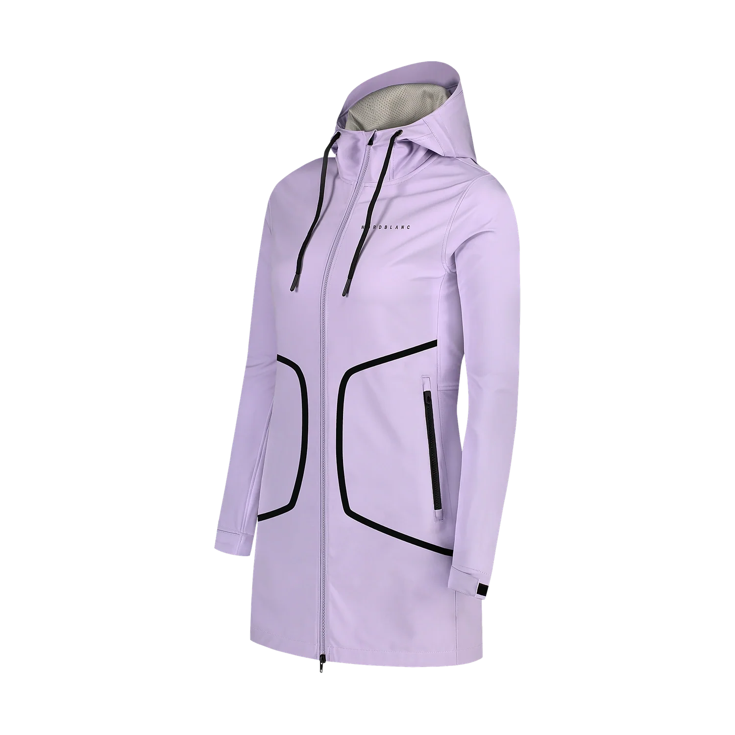 Waterproof light softshell parka women's - HEAVENLY violet-3