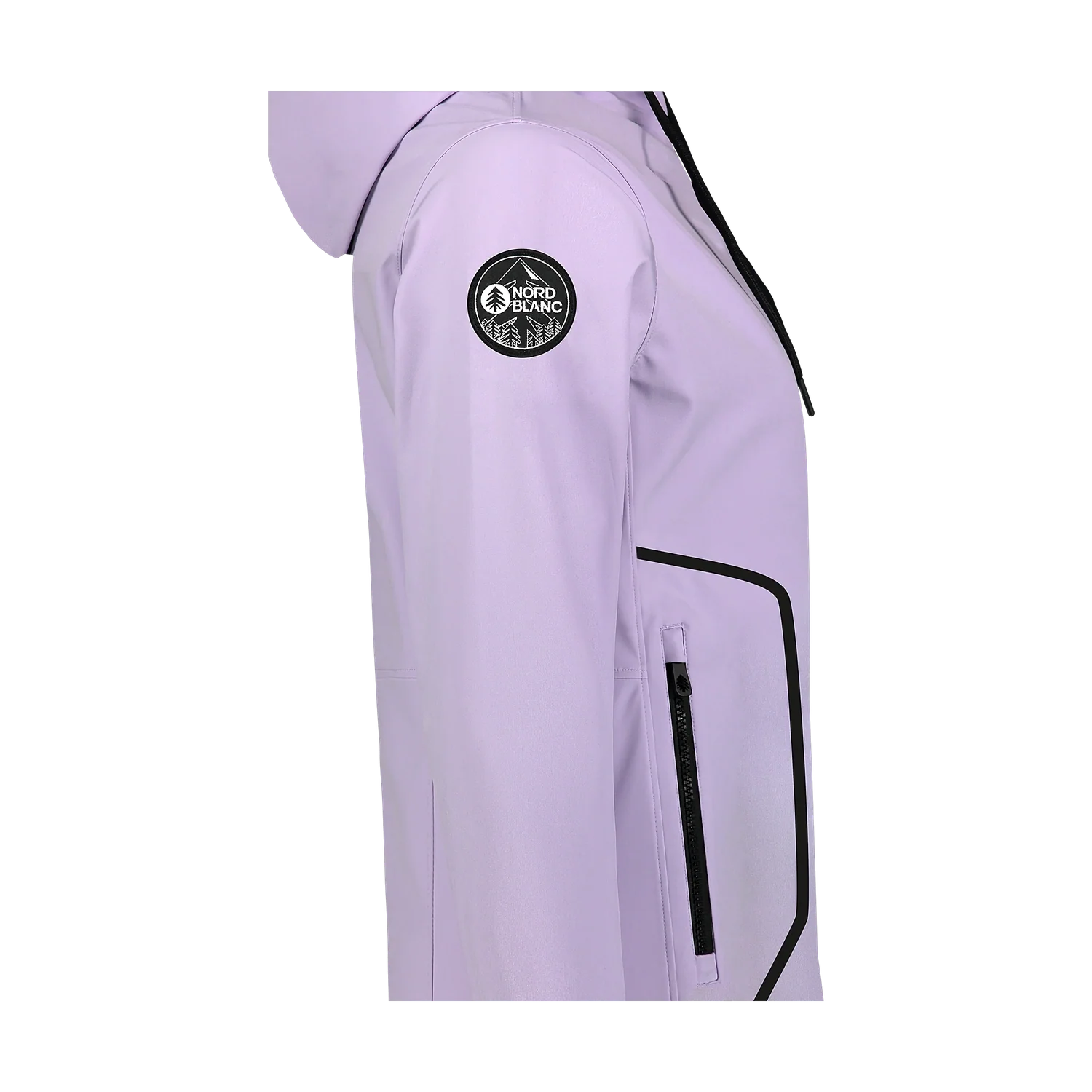 Waterproof light softshell parka women's - HEAVENLY violet-4