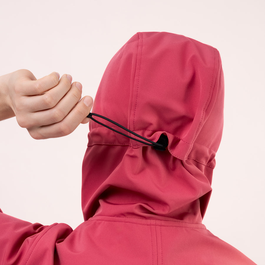 Adjustable hood drawcord