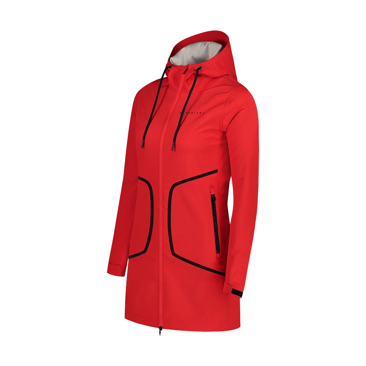 Waterproof light softshell parka women's - HEAVENLY red-6
