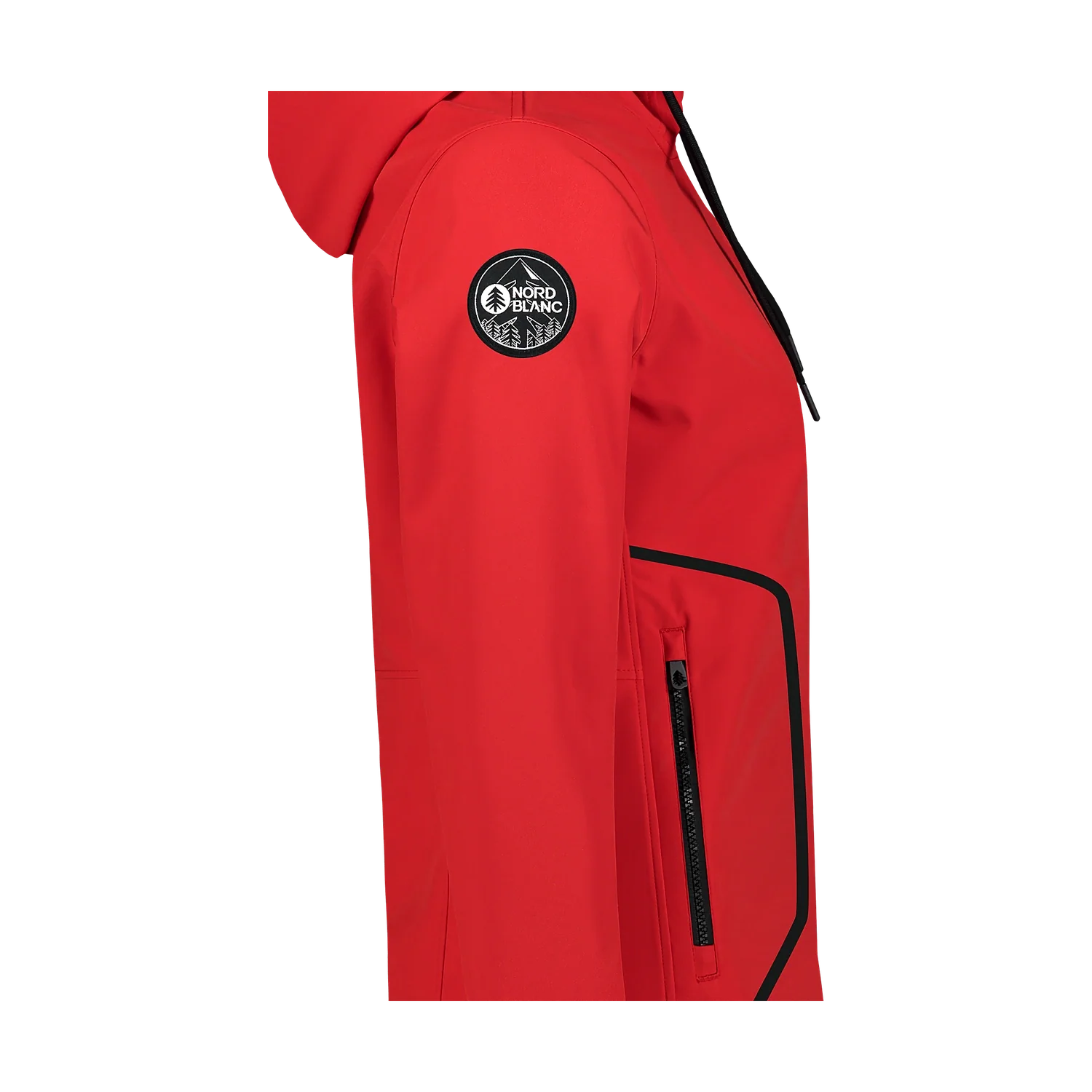 Waterproof light softshell parka women's - HEAVENLY red-7