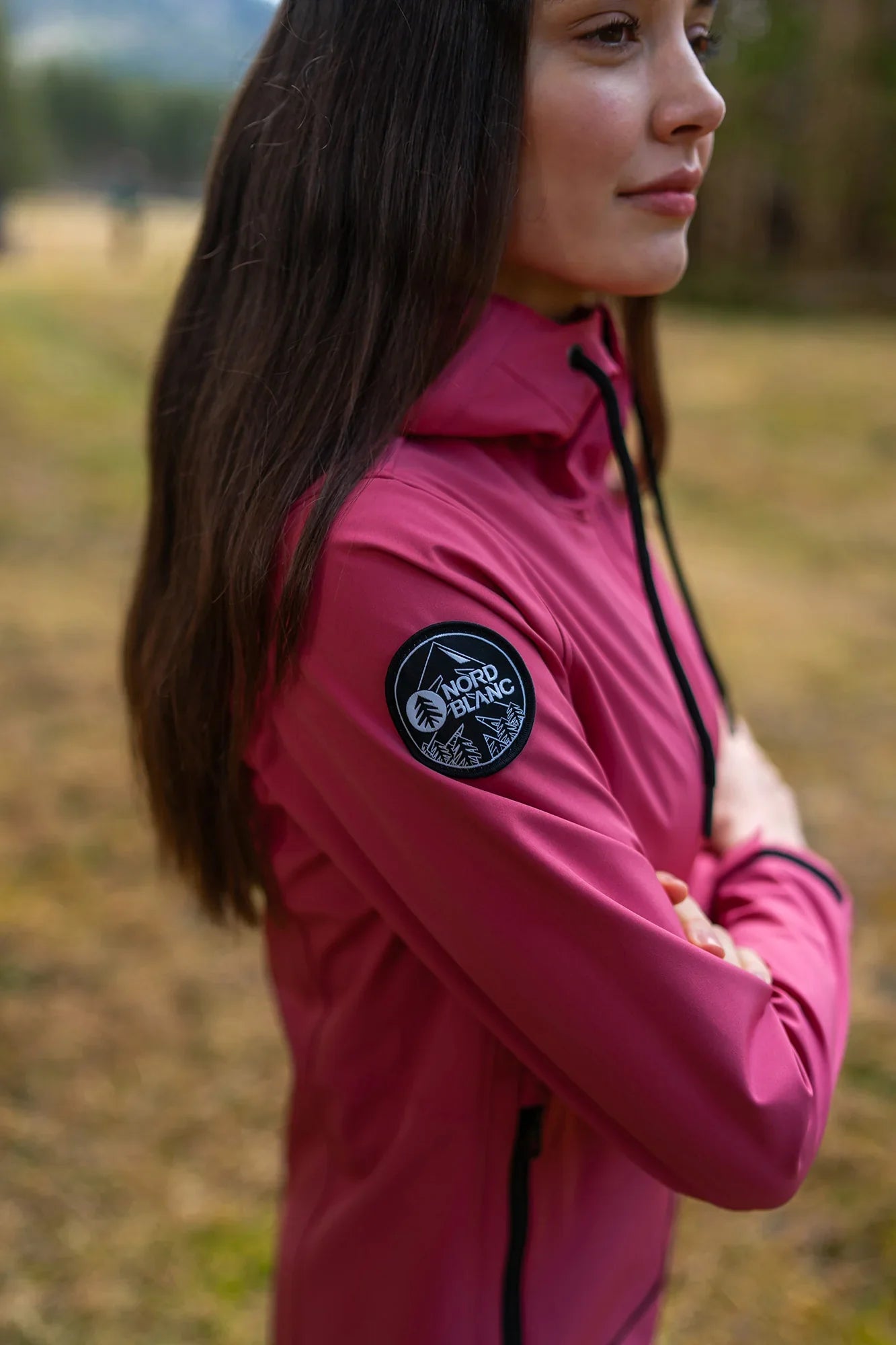 Waterproof light softshell parka women's - HEAVENLY pink-4