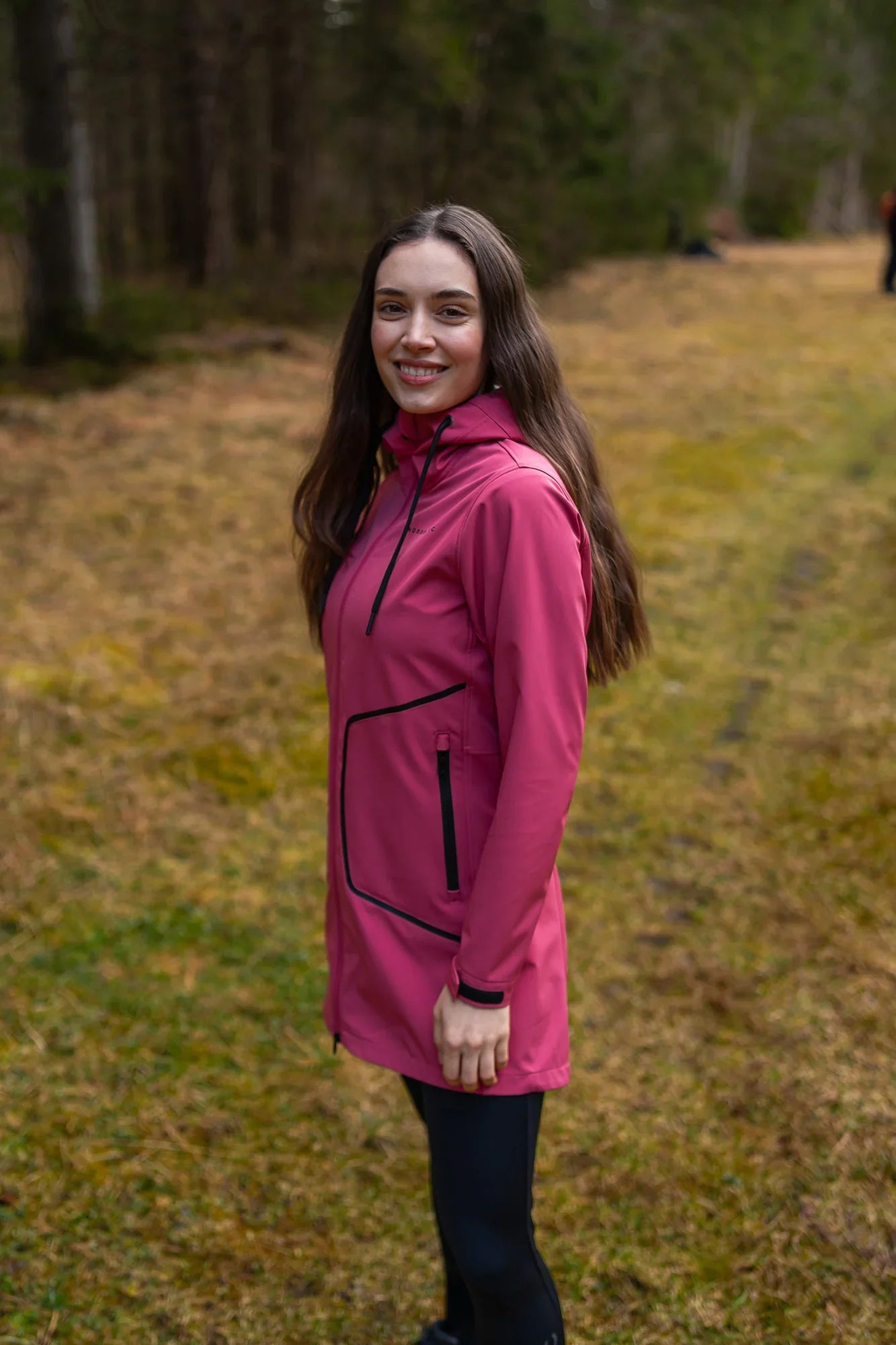 Waterproof light softshell parka women's - HEAVENLY pink-7