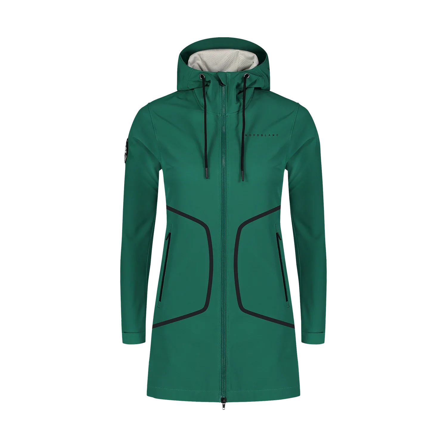 Waterproof light softshell parka women's - HEAVENLY green-1