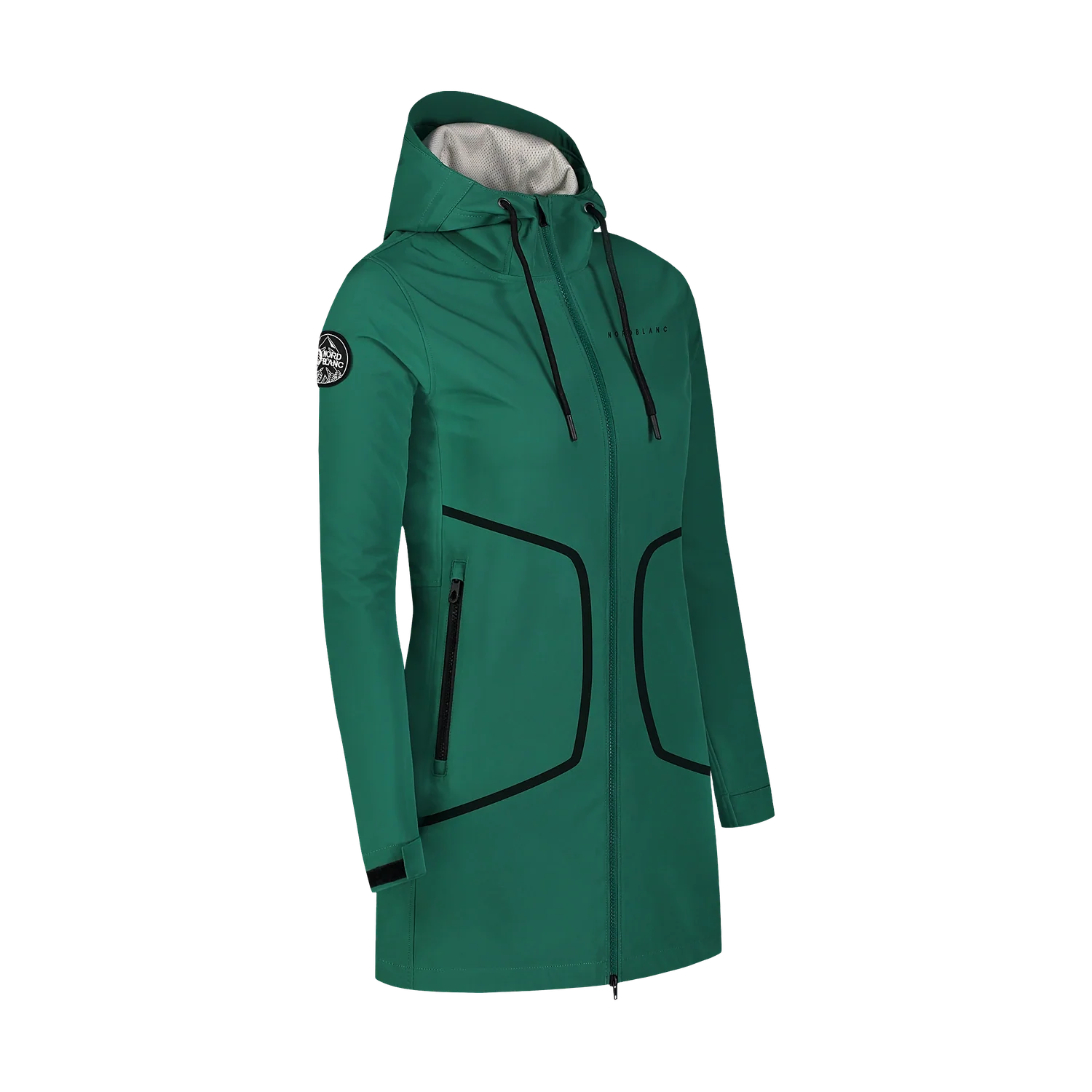 Waterproof light softshell parka women's - HEAVENLY green-2