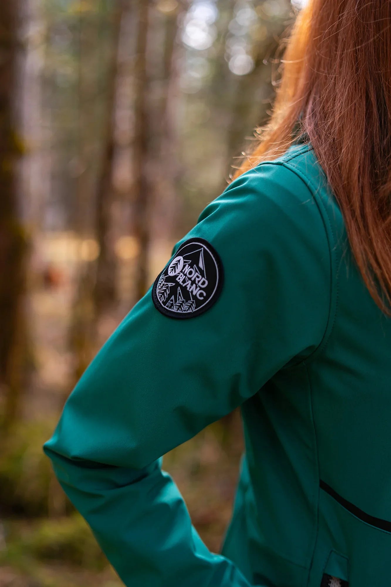 Waterproof light softshell parka women's - HEAVENLY green-4