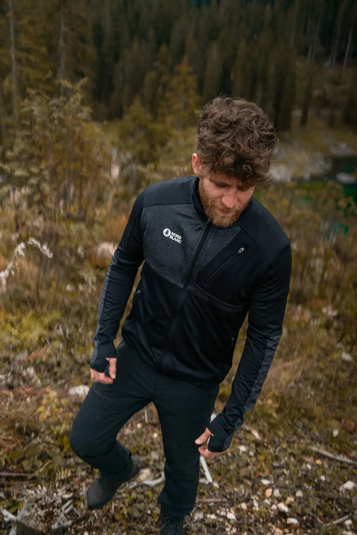 Powerfleece jacket men's - RIVER black – image 3