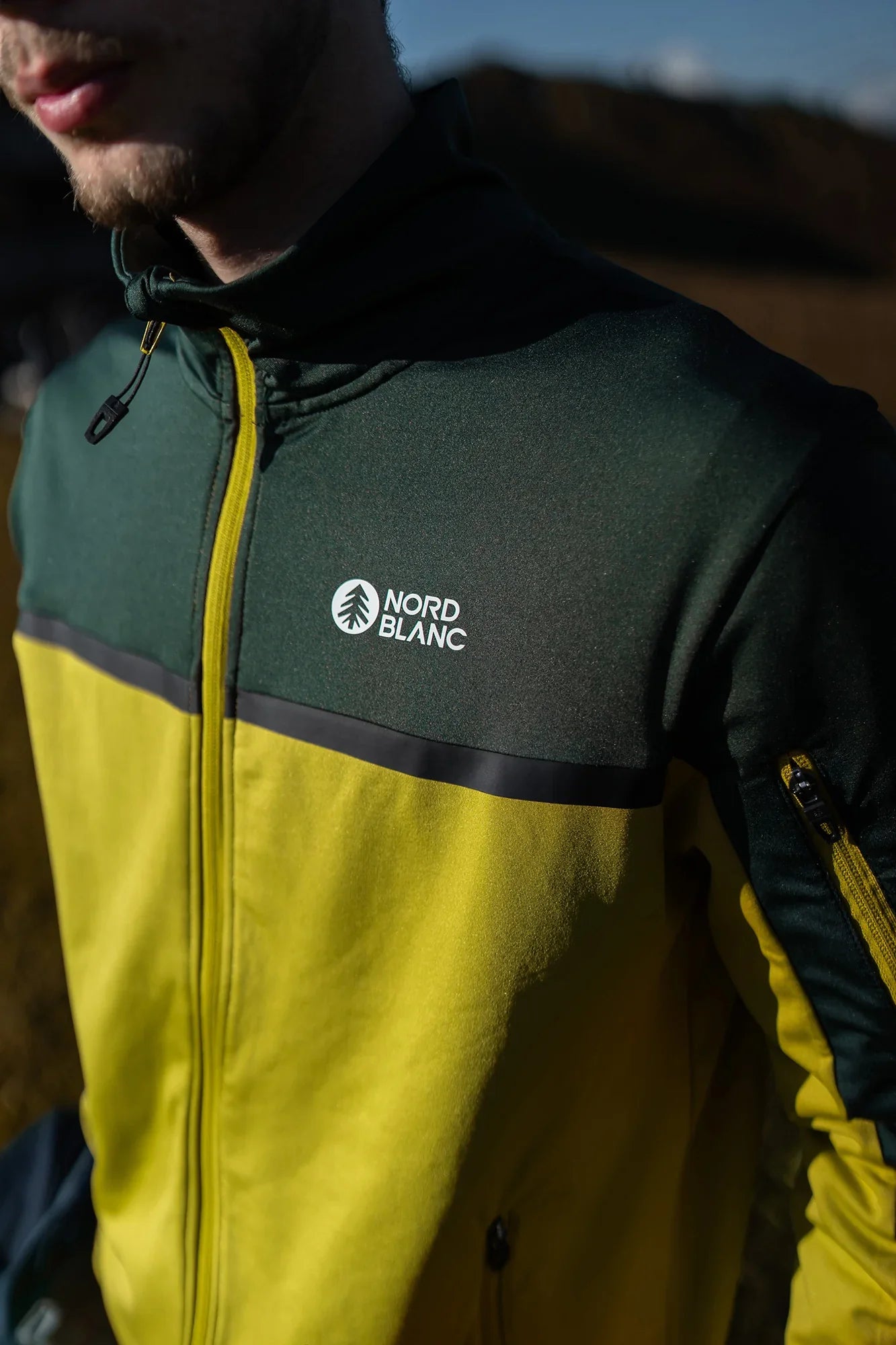 Powerfleece jacket men's - COURT yellow-2