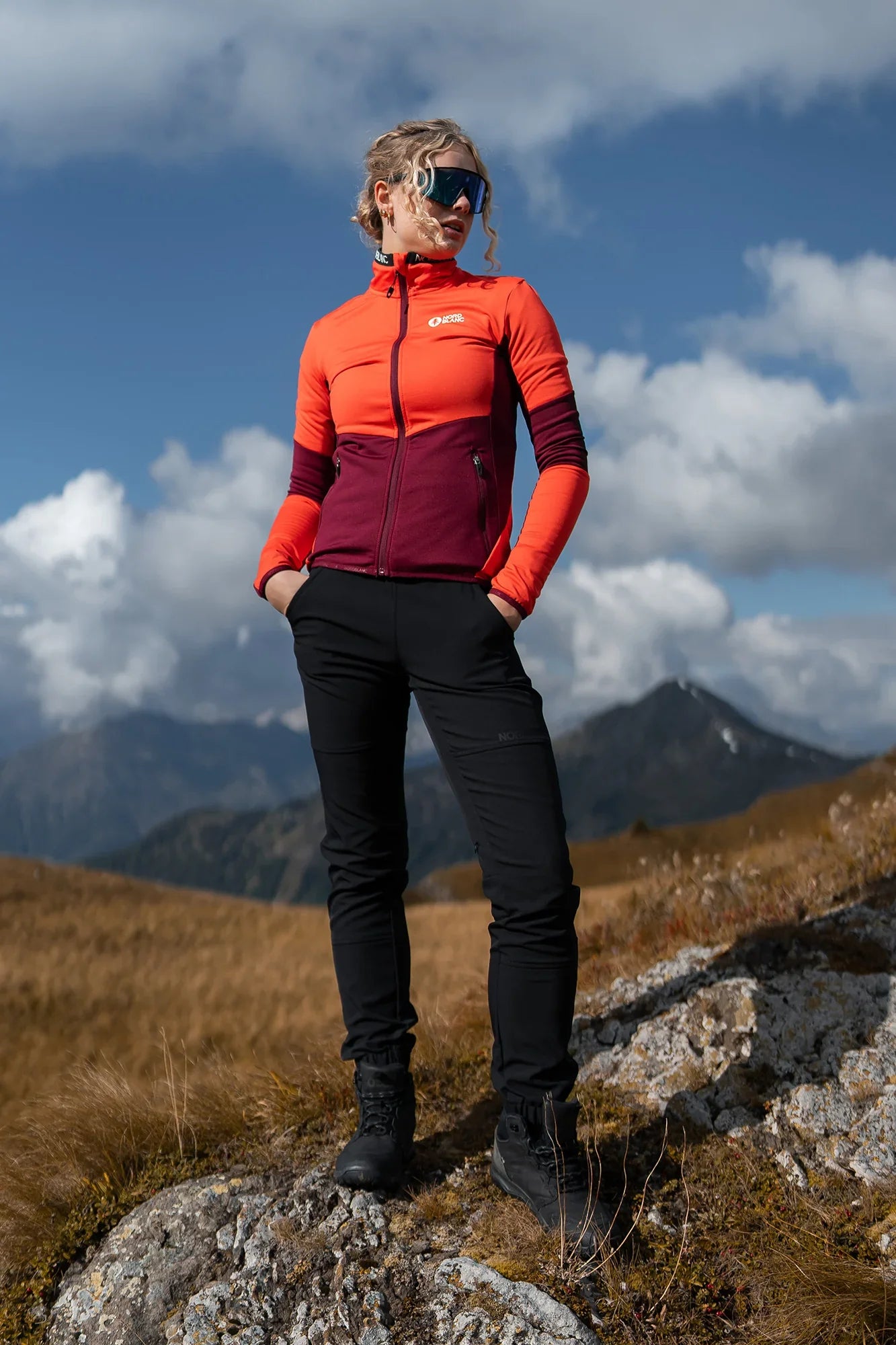 Powerfleecejacke Damen - LYRA orange-3