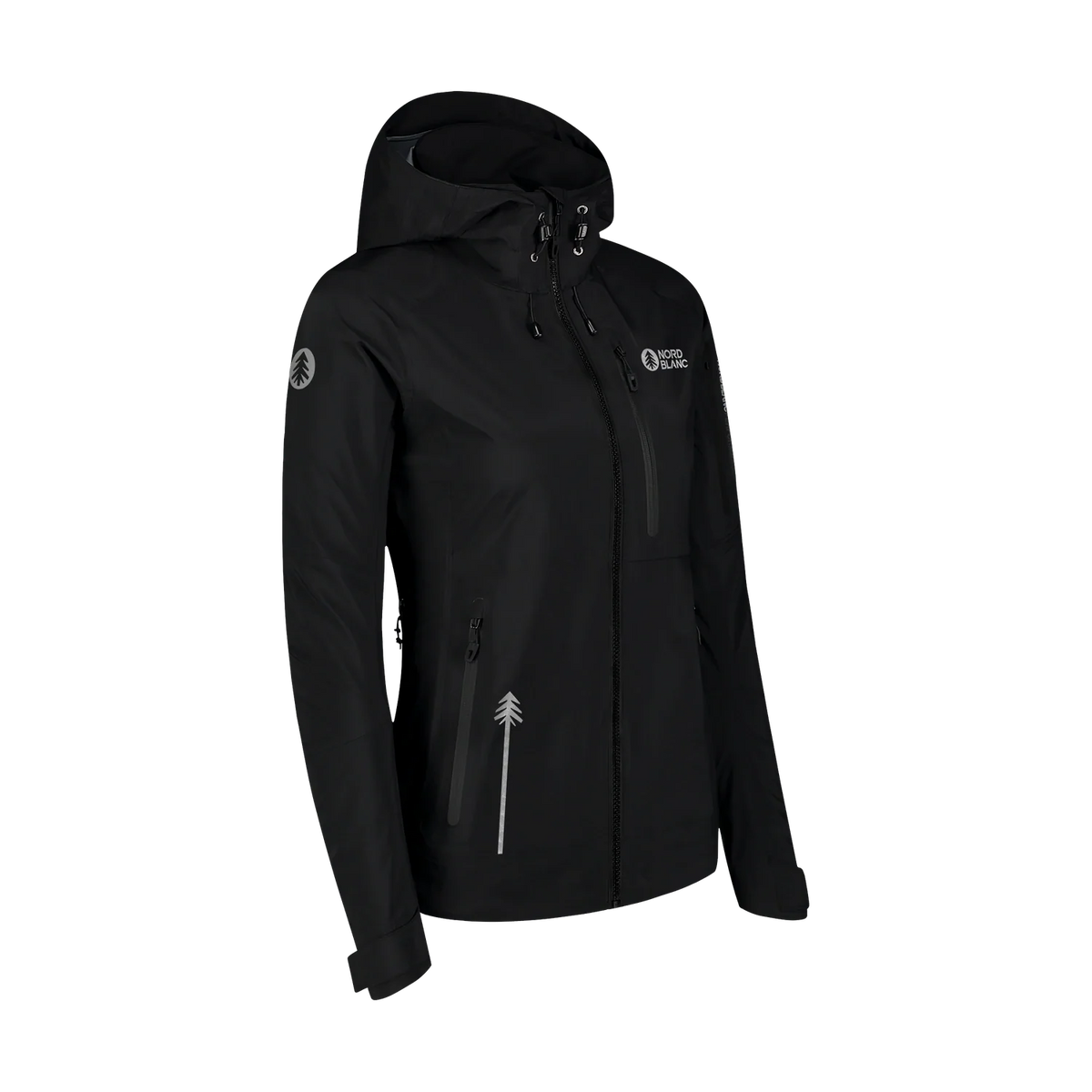 Waterdichte 3LL outdoorjas dames - DESTINY zwart – afbeelding 2