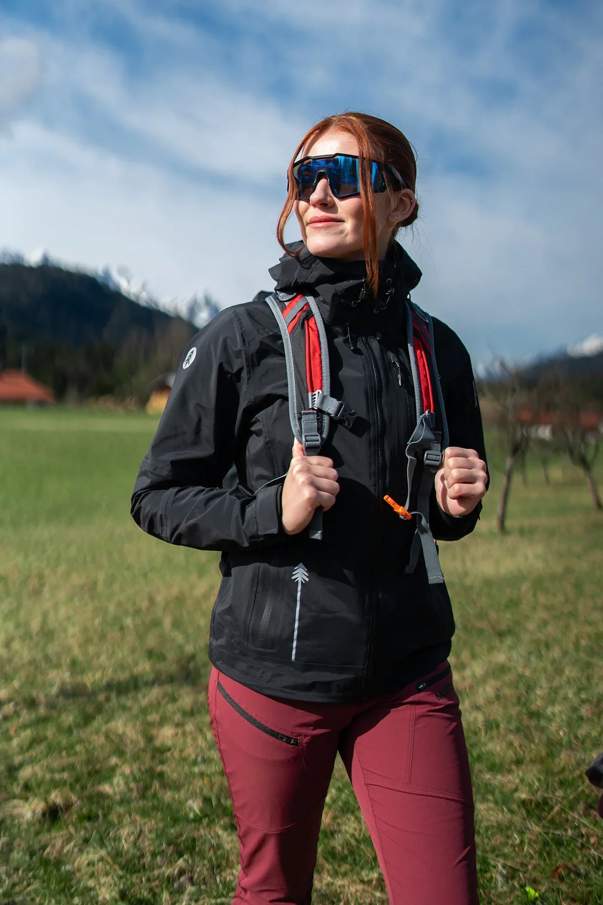 Waterdichte 3LL outdoorjas dames - DESTINY zwart – afbeelding 3