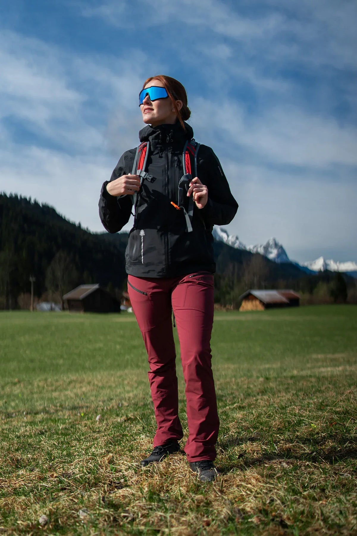 Waterdichte 3LL outdoorjas dames - DESTINY zwart – afbeelding 4