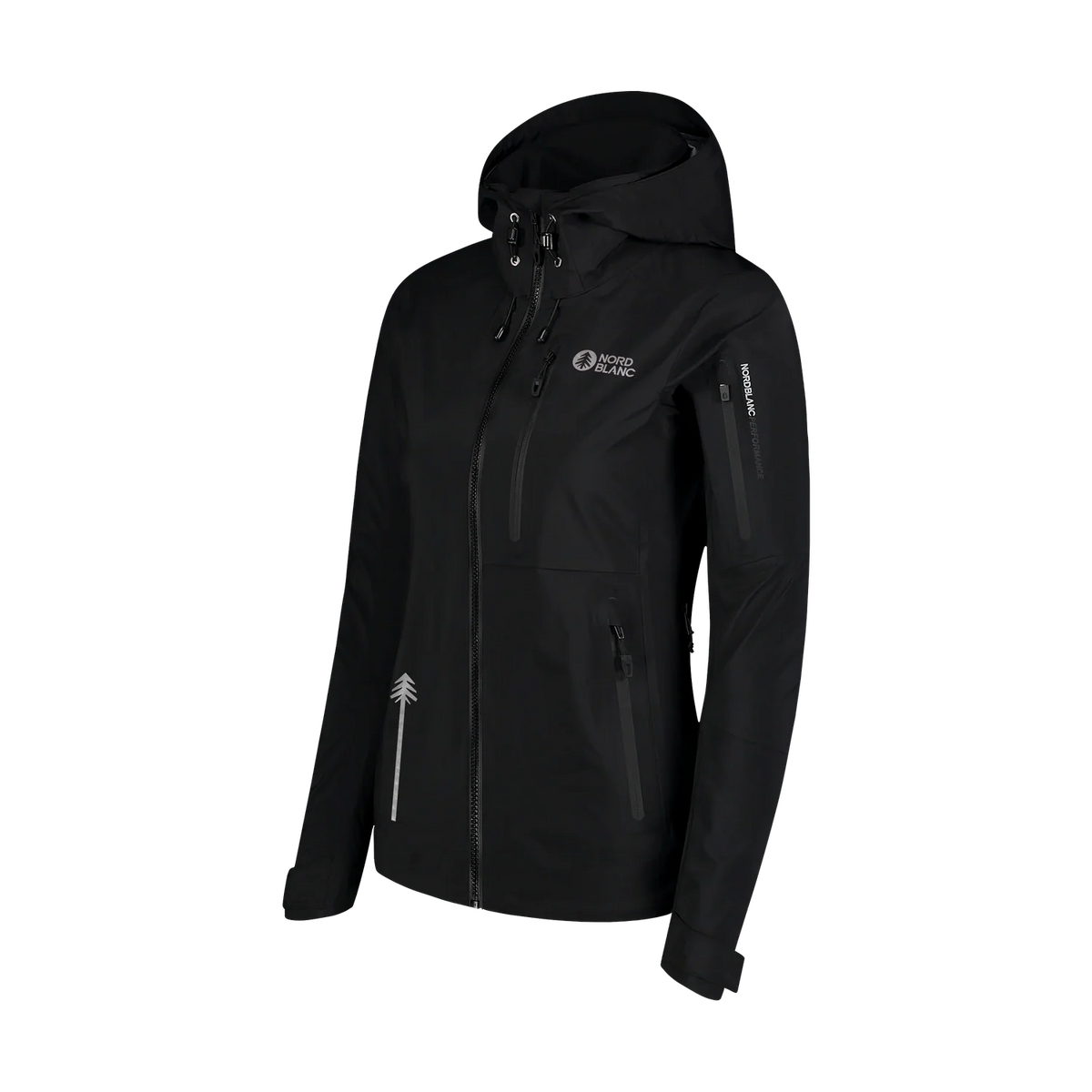 Waterdichte 3LL outdoorjas dames - DESTINY zwart – afbeelding 5