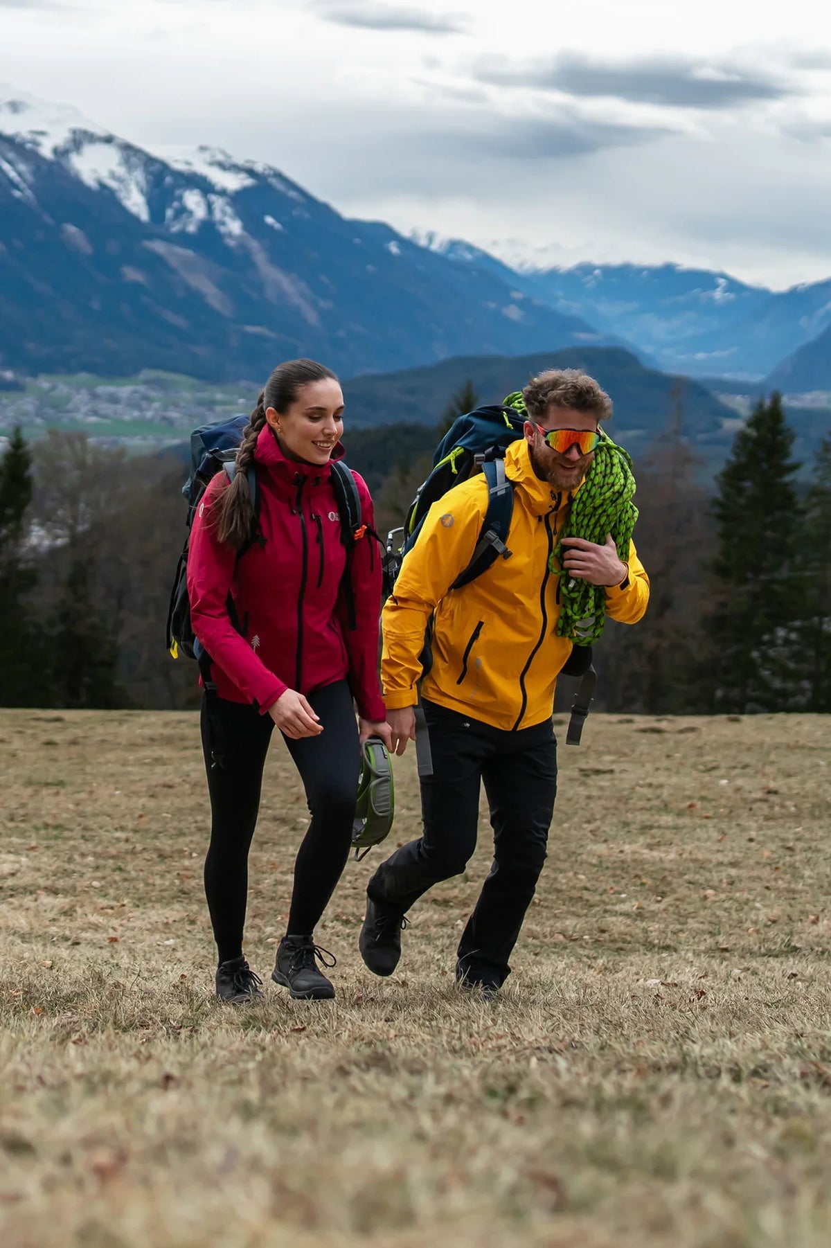 Waterdichte 3LL outdoorjas dames - DESTINY rood – afbeelding 3