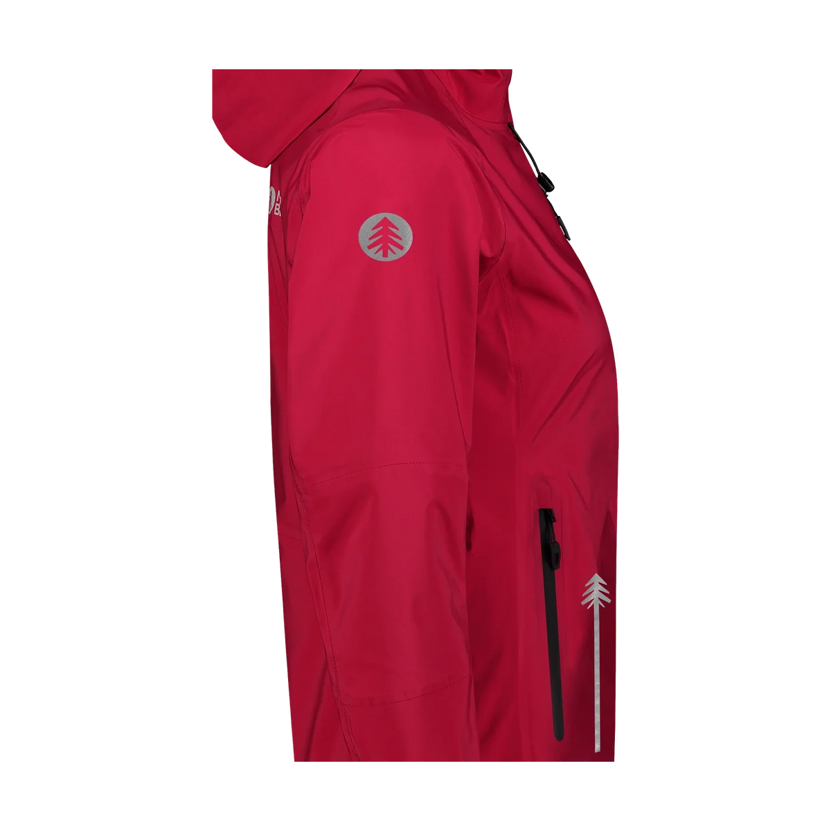 Waterdichte 3LL outdoorjas dames - DESTINY rood – afbeelding 8