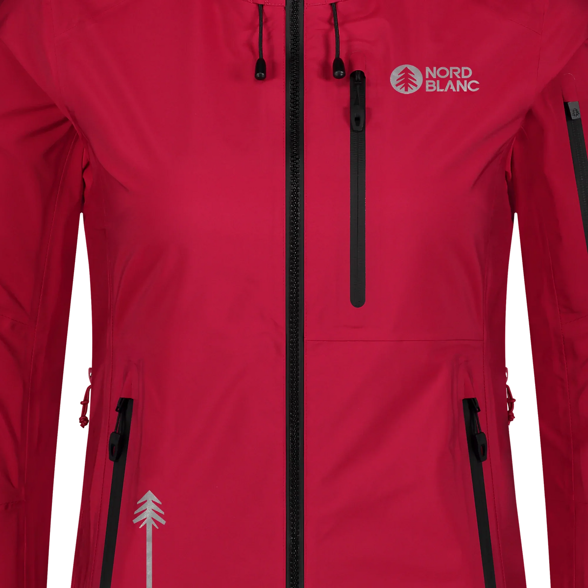 Waterdichte 3LL outdoorjas dames - DESTINY rood – afbeelding 10