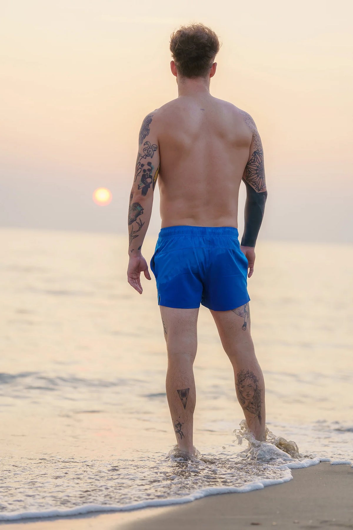 Swim shorts men's - BAY blue – image 6