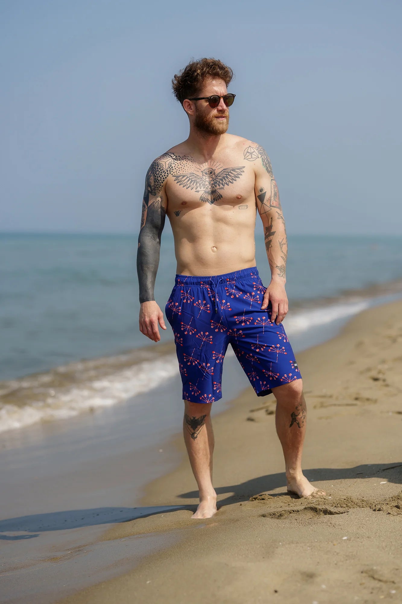 Koupací šortky pánské - ATLANTIC tmavě modré-4