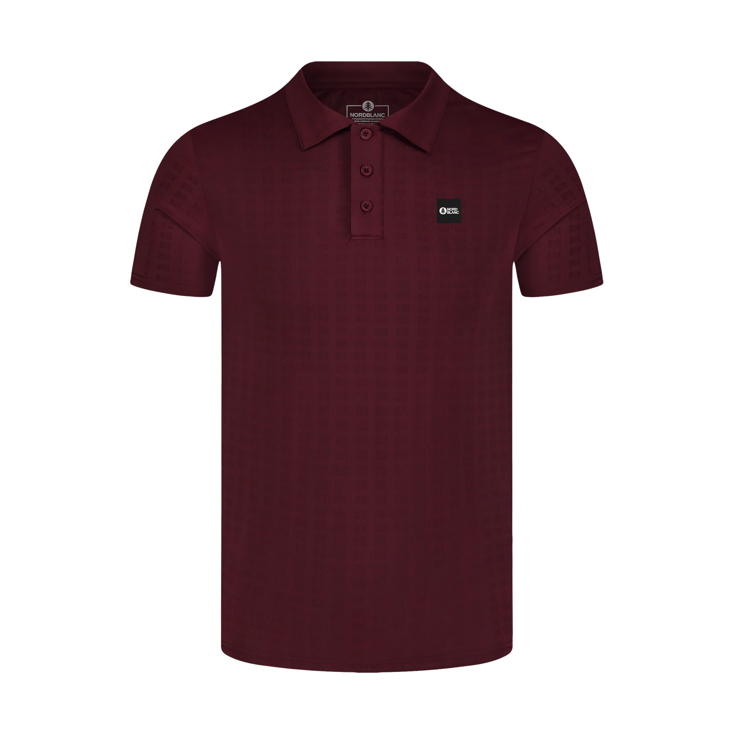 Funktions T-Shirt Herren - BOXY weinrot