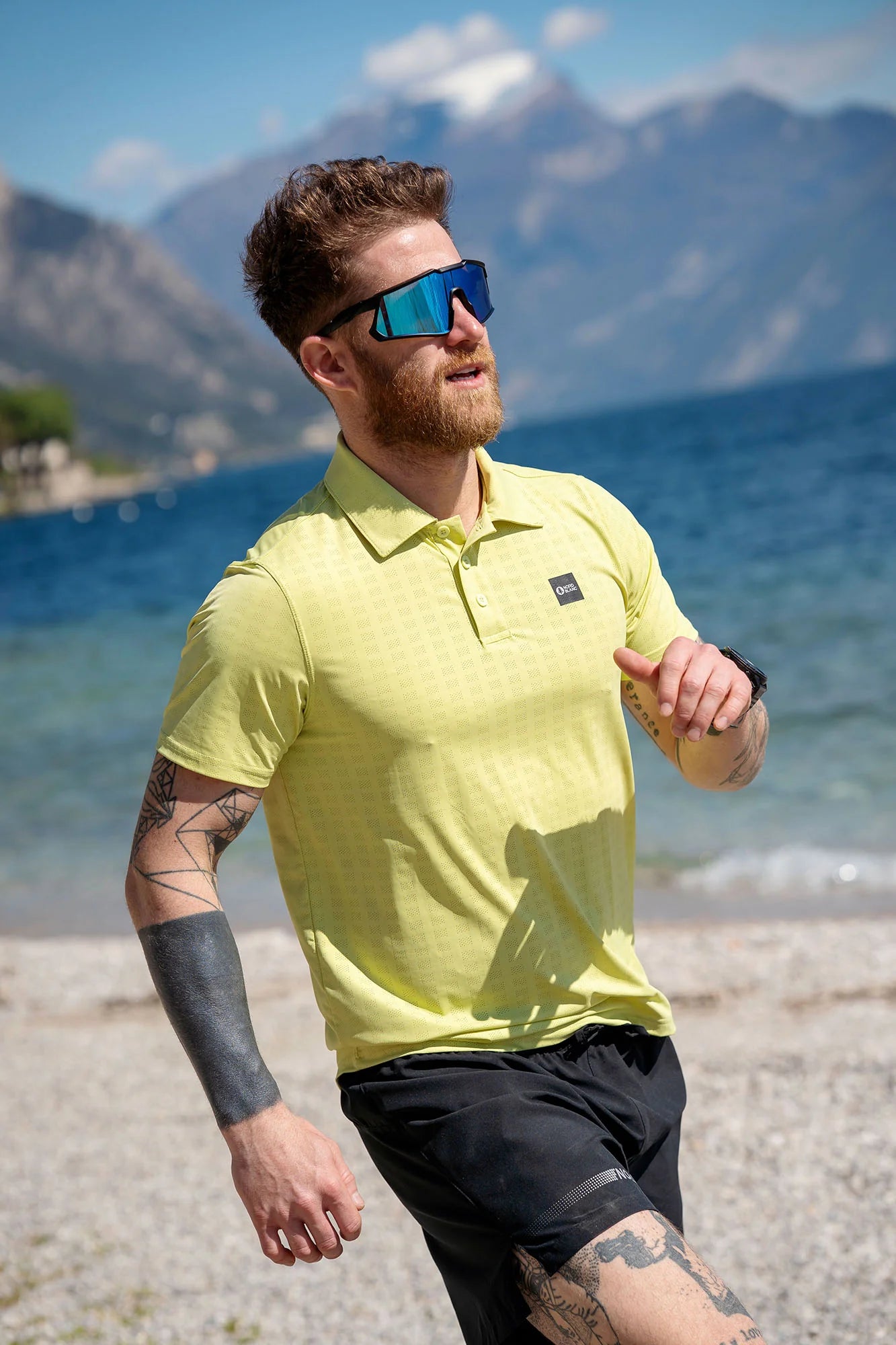 Functional t-shirt men's - BOXY green-5