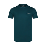 T-shirt tecnica uomo - BURNING blu petrolio
