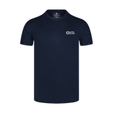 T-shirt tecnica uomo - BURNING blu navy