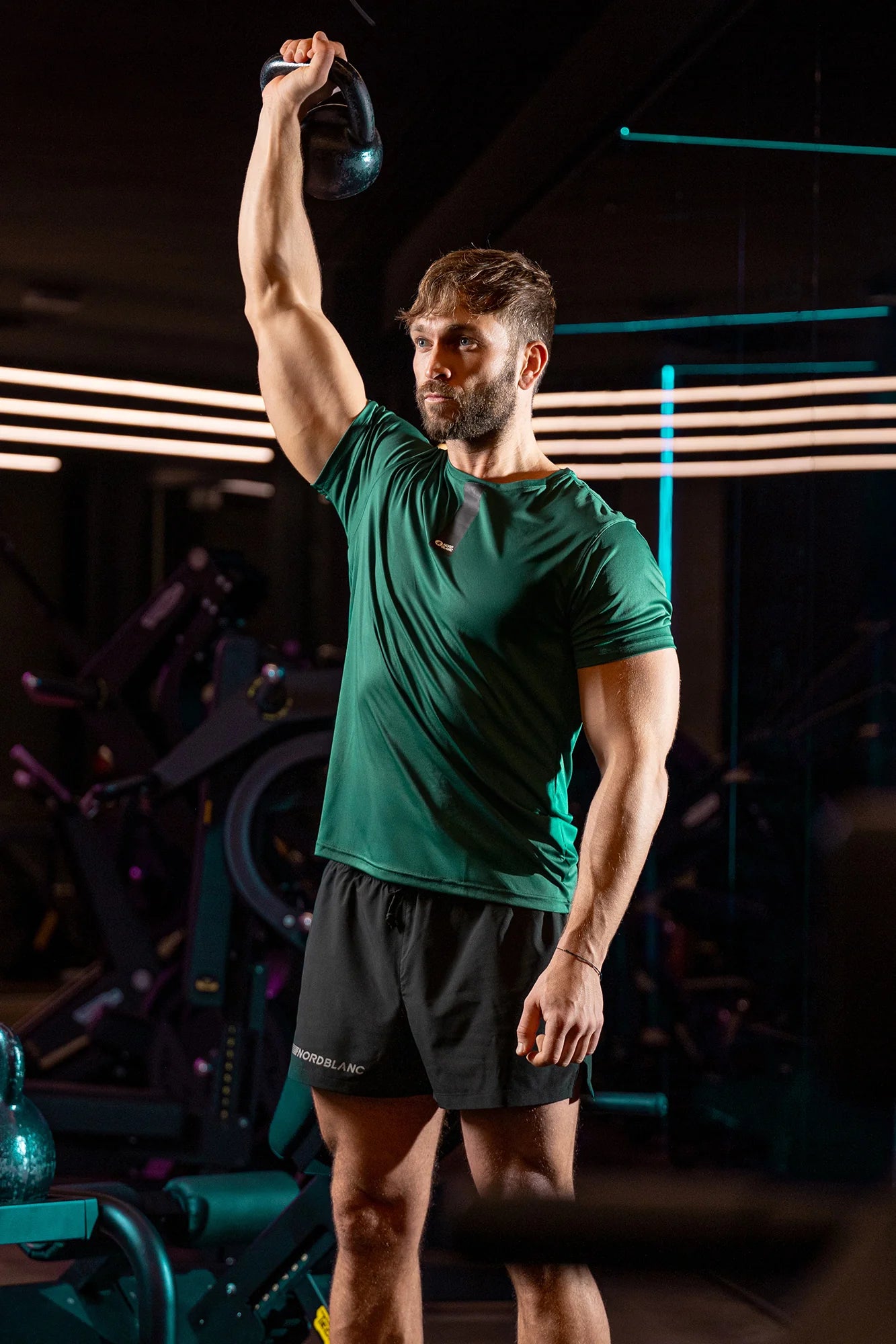 Functional t-shirt men's - SPINE green-3