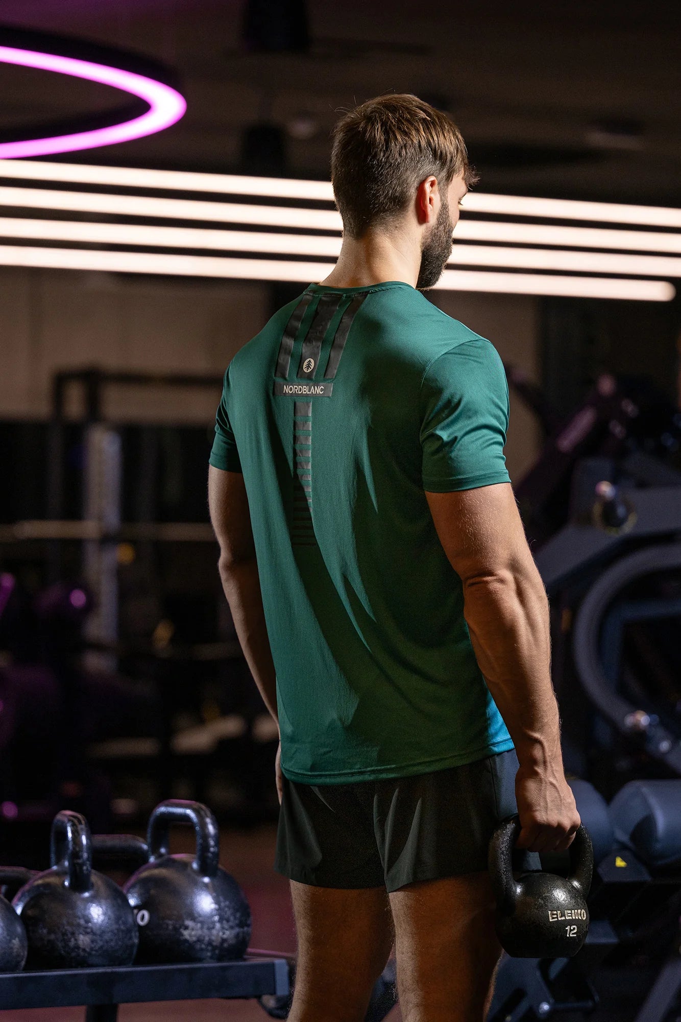 Functional t-shirt men's - SPINE green-4