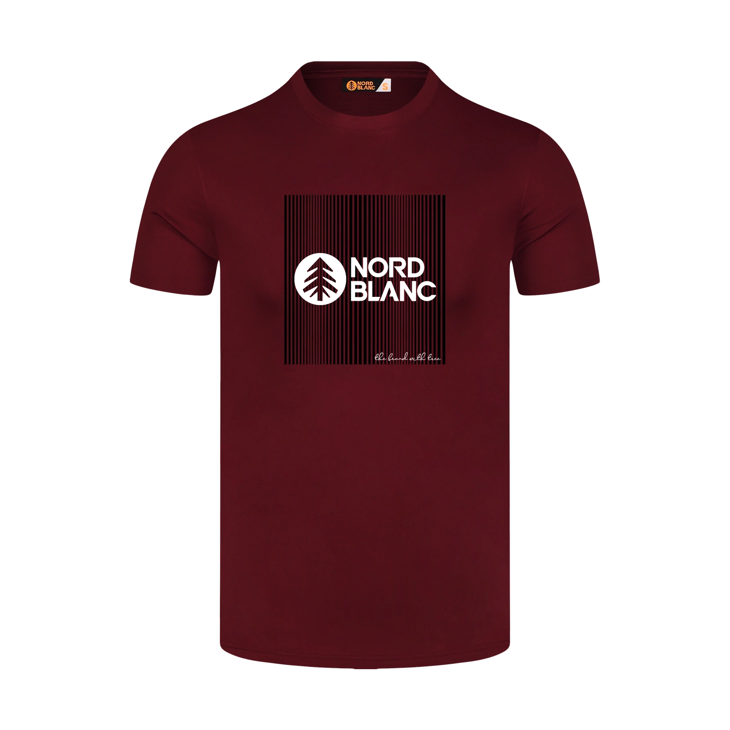 Functional t-shirt men's - TREE wine red
